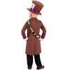 HalloweenCostumes.com 18 Months   Boy  Wacky Mad Hatter Toddler's Costume., White/Purple/Brown - 2 of 3