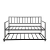 NicBex Twin Size Upholstered Daybed, Modern Wooden Bed Frame with 2 Storage Drawers and Backrest for Living Room - 4 of 4