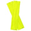 Wrapables 80's Style Neon Fluorescent Ribbed Leg Warmers, Lemon - 3 of 4