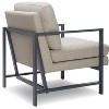 Russell Gray Metal Frame Accent Chair - Finch - 3 of 4