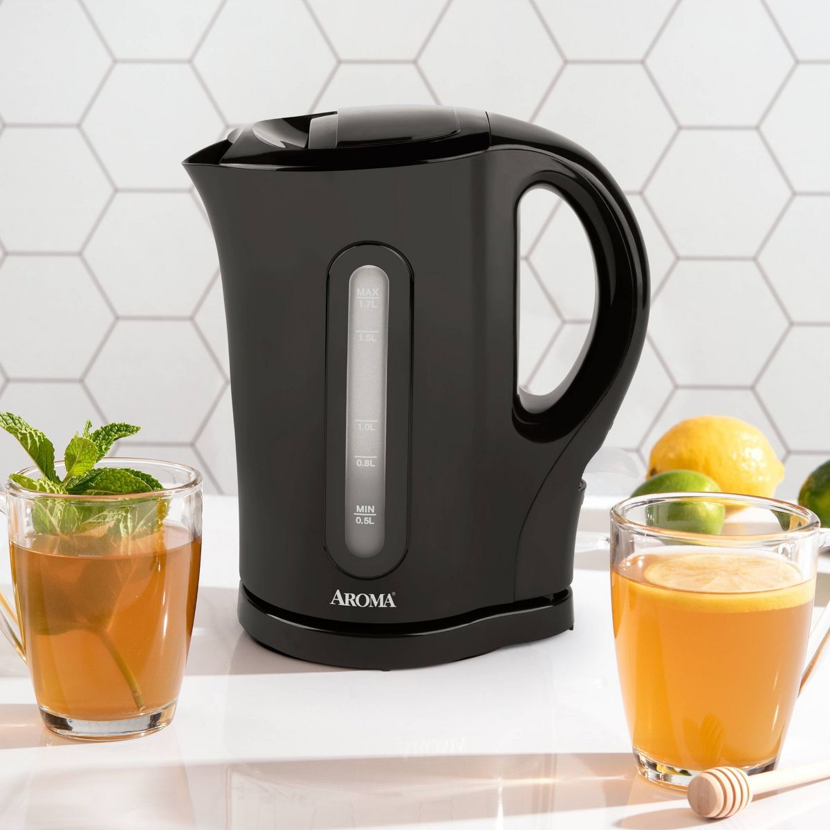 Aroma 1.7L Electric Kettle - Black - thumbnail 10
