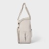 Pet Travel Gear Bag with Bowls Taupe - Open Story™ - 4 of 4