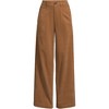 Lands' End Women's Corduroy High Rise Wide Leg Top Stitch Trousers - 3 of 4