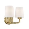 Savoy House Capra 2 - Light Vanity in  Warm Brass - 3 of 4