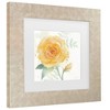 Trademark Fine Art Sheila Golden The Yellow Rose Matted Framed Art - 3 of 4