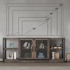 TV Stand for 65+ Inch TV, Industrial Entertainment Center TV Media Console Cabinet - 3 of 4