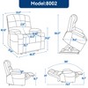 Medium Dual Motor Power Lift Recliner Chair with 8-Point Vibration Massage, Lumbar Heating, Dual Cup Holders, and Dual Side Pockets - 3 of 4