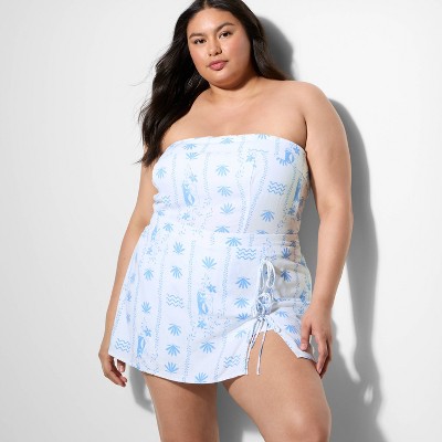 Women's Linen Side-Tie Wrap Skort - Wild Fable™