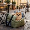 BingoPaw Portable Dog Car Seat Bed Booster Pet Travel Carrier Bed with Safety Belt & Storage Pocket & Shoulder Strap for Small Puppy up to 22 lbs - 2 of 4
