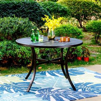 42" Outdoor Stainless Steel Round Dining Table - Captiva Designs