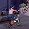 Naysaye Stationary Exercise Bike, Adjustable Workout Bike, Indoor Cycling Bike with Adjustable Seat for Home Gym, Red, 42"*41.6"*21.6" - 4 of 4