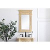 Elegant Lighting Wood frame mirror 18 inch x 28 inch in Light Antique Beige - 2 of 4