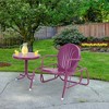 Northlight Outdoor Retro Metal Tulip Glider Patio Chair, Purple - 2 of 4