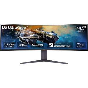 LG 45GR75DCB 45-inch Ultragear Curved Gaming Monitor, 3-Way Adjustable Stand - 1 of 4