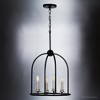 Urban Ambiance Luxury Colonial Pendant Light,  17.25"H x 15"W,  Midnight Black Finish, UHP3061 - 3 of 4