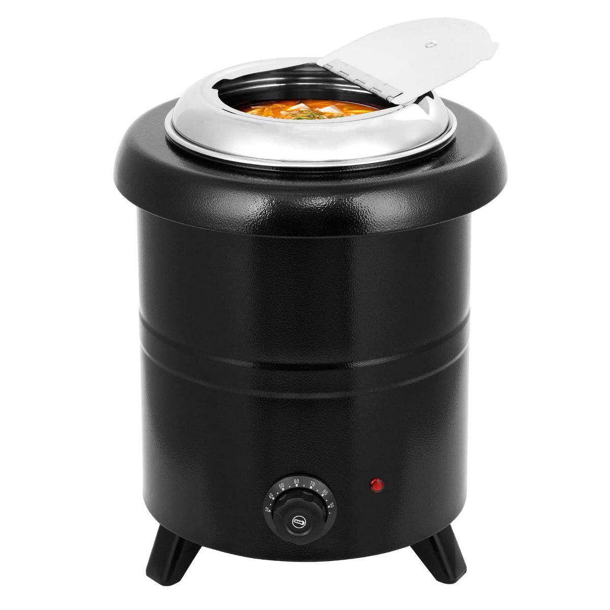 Commercial-Grade Stockpot with Rotating Lid, Removable Inner Pot, and Heat-Resistant Handle; Suitable for Restaurants, Buffets, Parties