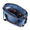 True Insulated Cooler Bag Wine Tote, Polyester and PEVA Lining, Removable Shoulder Strap, Front Pocket, 18" x 6" x 14.75", Blue, Set of 1 - image 2 of 4