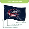 NHL Columbus Blue Jackets 3' x 5' Outdoor Durable Flag with Grommets, Heavy Duty Flag & Banner for Outdoor Garden Patio, Indoor Wall Decor Flag - 4 of 4