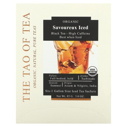 The Tao of Tea Organic Black Tea, Savoureux Iced , 6 -1 Gallon Sized Sachets, 3.0 oz (85 g) - image 1 of 3