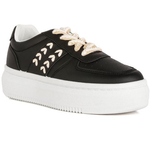 Женские кроссовки London Rag Womens Faux Leather Cross Stitch Detail Sneakers 8