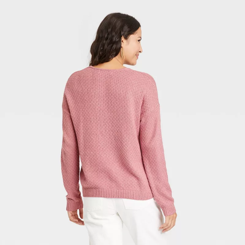 Buy Womens V-Neck Pullover Sweater - Knox Rose at Ubuy Palestine