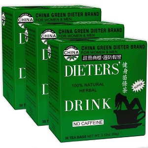 Uncle Lee’s Senna Tea 3-Pack – Green Dieter’s Drink, Caffeine-Free 100% Natural Herbal Detox & Digestive Support, 30 Ct Each - 1 of 4