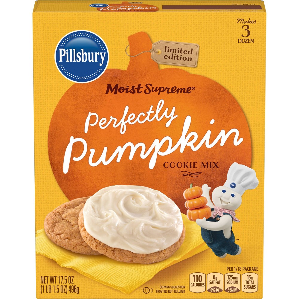 UPC 051500553480 product image for Pillsbury Perfectly Pumpkin Cookie Mix 17.5 oz | upcitemdb.com