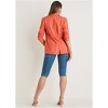 VENUS Womens Linen Drawstring Blazer - 3 of 4