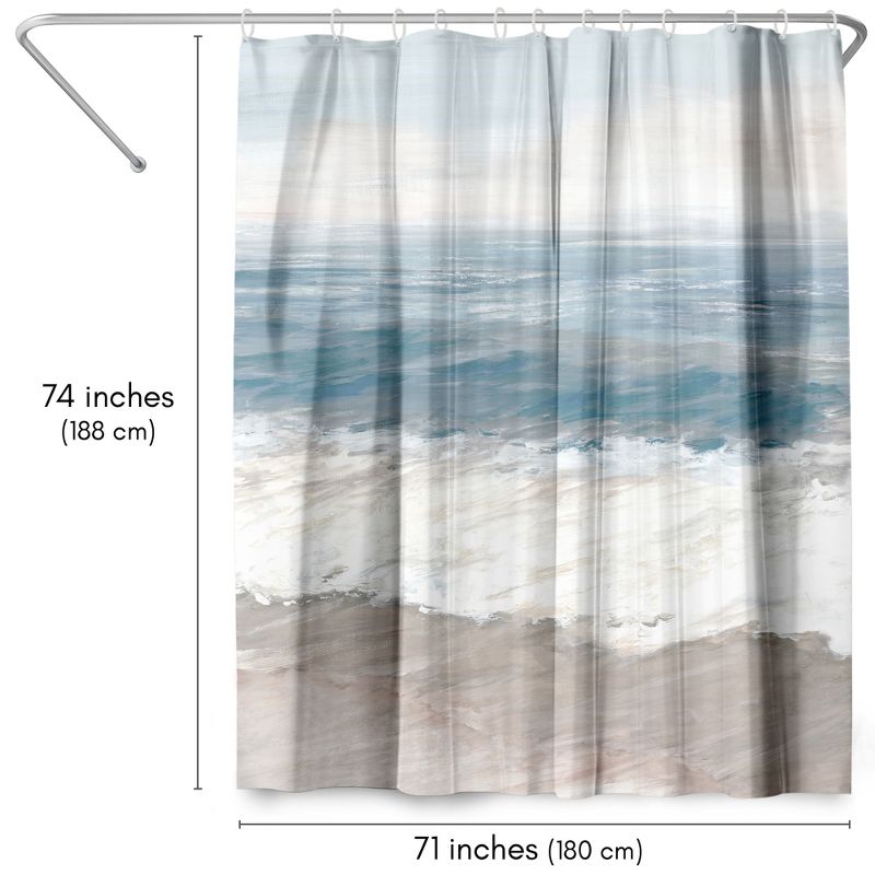 Americanflat 71" x 74" Shower Curtain Style 11 by PI Creative Art - Available in Variety of Styles, 3 of 8