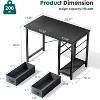 FONTOI 40" or 47" Computer Desk with 2 Drawers Home Office Desk Modern Simple Study Writing Table with Storage Shelf for Bedroom - 3 of 4