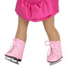 Sophia's Faux Leather Ice Skates with Faux Metal Blades for 18" Dolls - 4 of 4