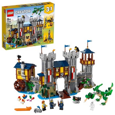 LEGO Creator 3 in 1 Medieval Castle &#38; Dragon Toy Set 31120