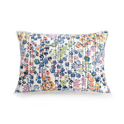 Standard Petite Floral Pillow Sham Blue - Vera Bradley