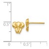 Black Bow Jewelry 7mm Polished Elephant Post Earrings in 14k Yellow Gold - 4 of 4