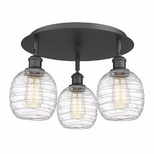 Belfast - 3 Light Flush Mount In Industrial Style-9.5 Inches Tall and 17.75 Inches Wide - 1 of 1