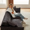 88"Modern Living Room  Triple Sectional Stylish Chenille Fabric,for Apartments,Living Rooms,Thickly Padded Seat/Back/Armrests, with 2  Pillows - 4 of 4