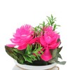 Unique Bargains Artificial Plants 4-Piece Large Lotus Plastic 3.54"x3.54"x6.69" 1 Pcs - 4 of 4