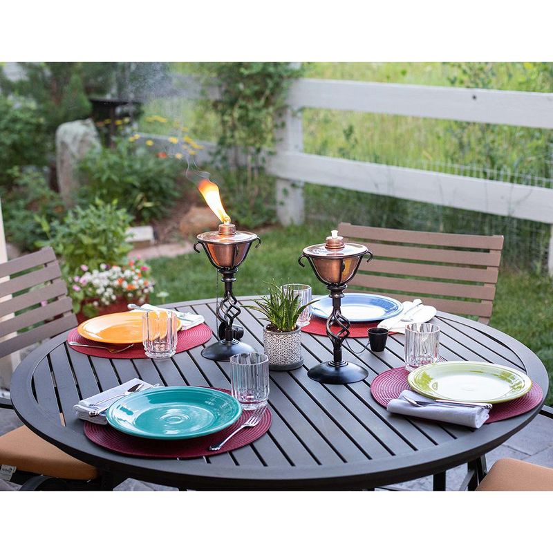 BirdRock Home 2-Pack Outdoor Wide Conical Torches - Tabletop Stand - Copper, 4 of 8