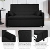 NicBex Convertible Sofa Bed Couch with Adjustable Back & Pillows,Oversized Upholstered Sleeper Sofa for Living Room,Bedroom - 3 of 4