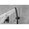 ChicFurnit Showerheads Rainfall Shower Head with Handheld Spray Combo Extention Arm High Pressure Showerheads for Bathroom, Black, 26"*17.8"*7.1" - 3 of 4