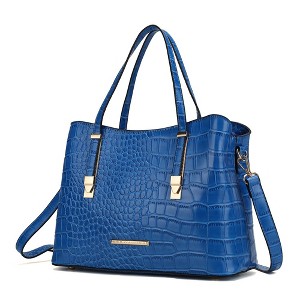 MKF Collection Aurelia Crocodile-Embossed Vegan Leather Women's Tote Stylish Shoulder Handbag by Mia K - 1 of 4