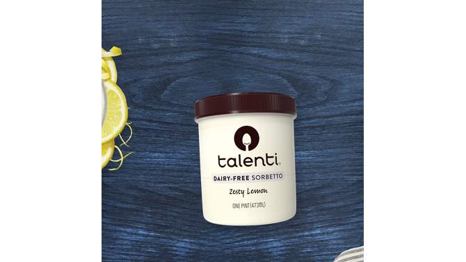 Talenti Zesty Lemon with Real Lemon Dairy-Free Sorbetto - 1 Pint, 2 of 9, play video