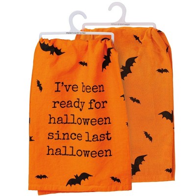 Primitives by Kathy Ready Since Last Halloween Kitchen Towel - 28" x 28"