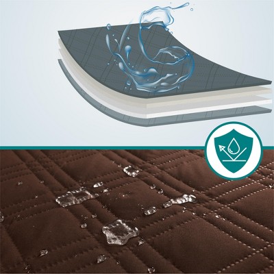 Small Brown Waterproof Reversible Pet Blanket