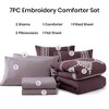 7 Pieces Boho Embroidered Farmhouse Bed in a Bag Comforter Set for All Season - 4 of 4