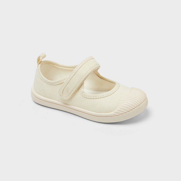 Tenis Mary Jane Marina con Cierre de Gancho y Bucle para Niños Pequeños - Cat & Jack™ Dorado