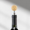 Unique Bargains Bottle Stoppers Aluminum Alloy TPR Wood 3.54"x0.79"x0.79" 1 Pc - 2 of 3
