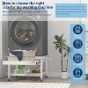 Wide Laundry Pedestal with Pull-Out Shelf - 3 of 4