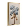 Stupell Industries Vintage Blue Hydrangea Floating Frame Canvas Art, Gold, 21" x 31" - 2 of 4
