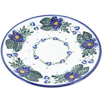 Blue Rose Polish Pottery WR Unikat Dinner Plate